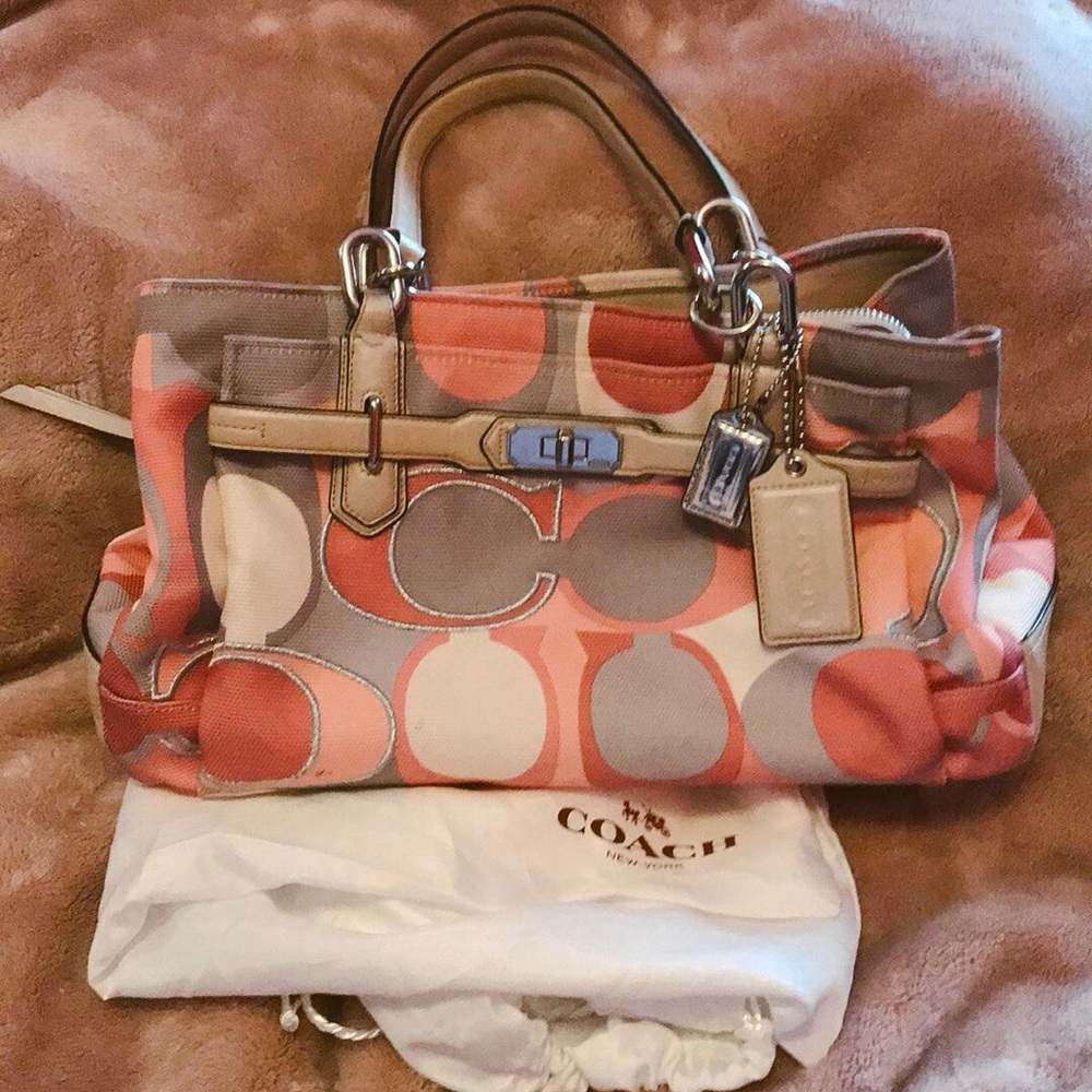 COACH Canvas Satchel Bag